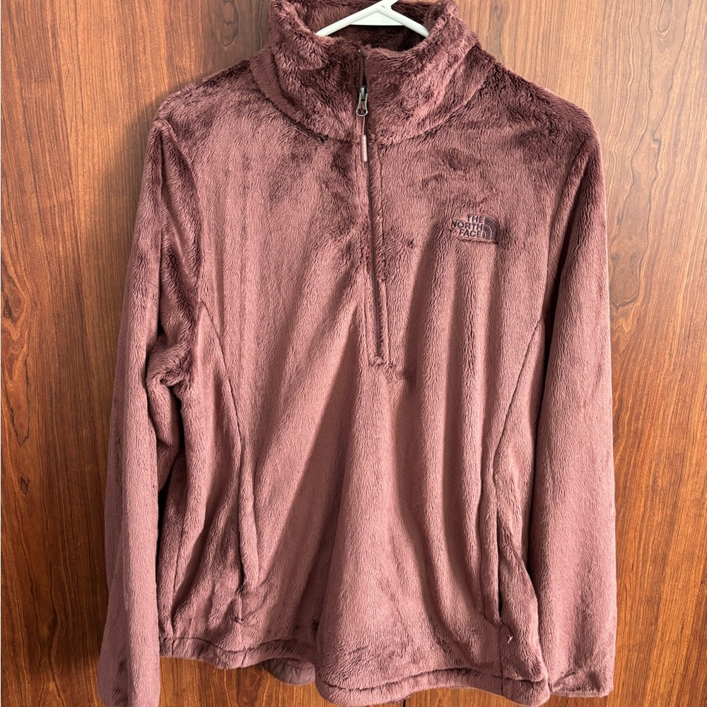 The North Face Dusty Rose Fleece Quarter Zip Pullover